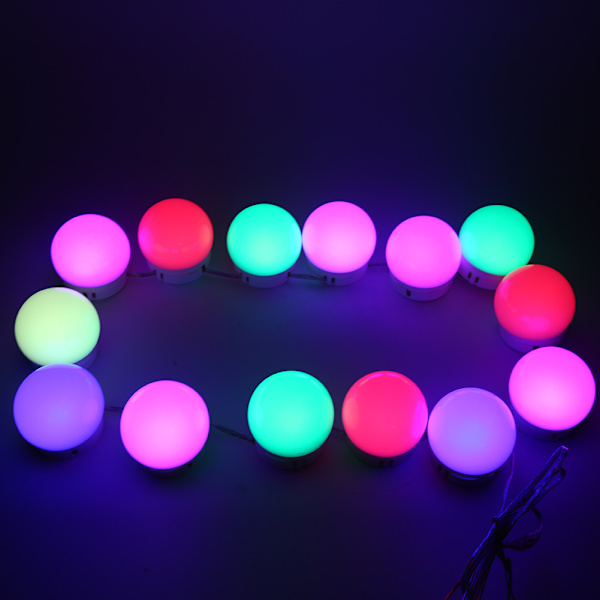 LED-sminkespeilpære USB-lading Sminkebordslys DimmerSwitch Vanity Light