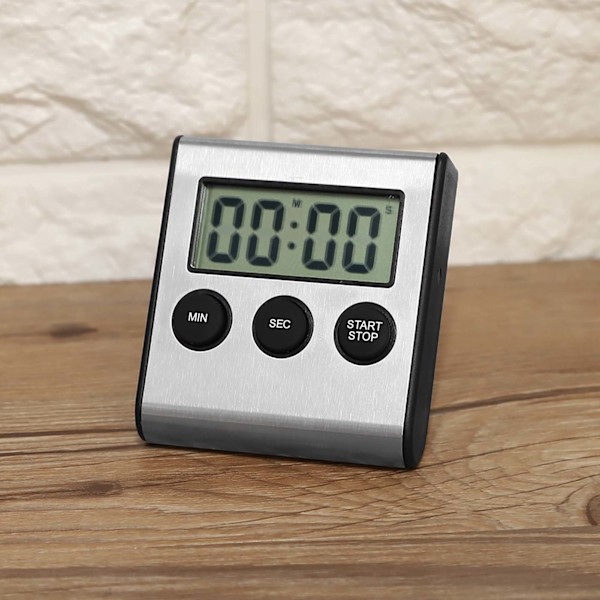 Digital Kök Timer Skrivbord Väggmonterad Timer Alarmklocka Med Höglarm Stor Siffra