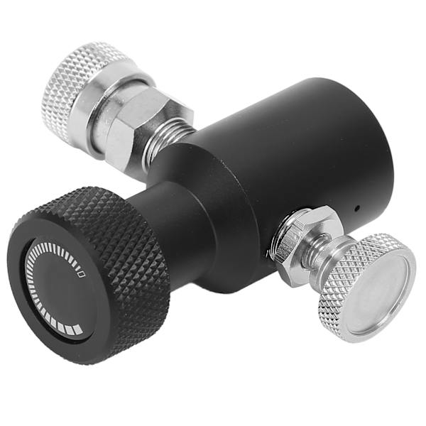 G1/2-14 CO2 täyttöadapterin liitin Musta sooda ASA vapautusventtiili 8mm naaras pikaliittimellä