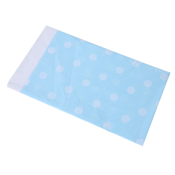 Engangs PVC Dots borddæksel Hjem Party Dekoration Farverig dug (blå)