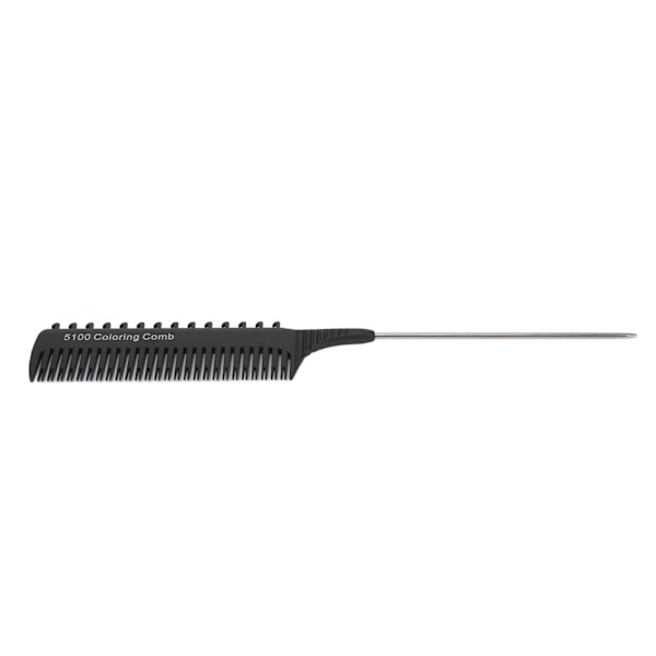 Fremheving Clip Kam Erting Foiling Salong Retting Hår Clip Styling Veving Rotte Hale skille kam for unisex svart
