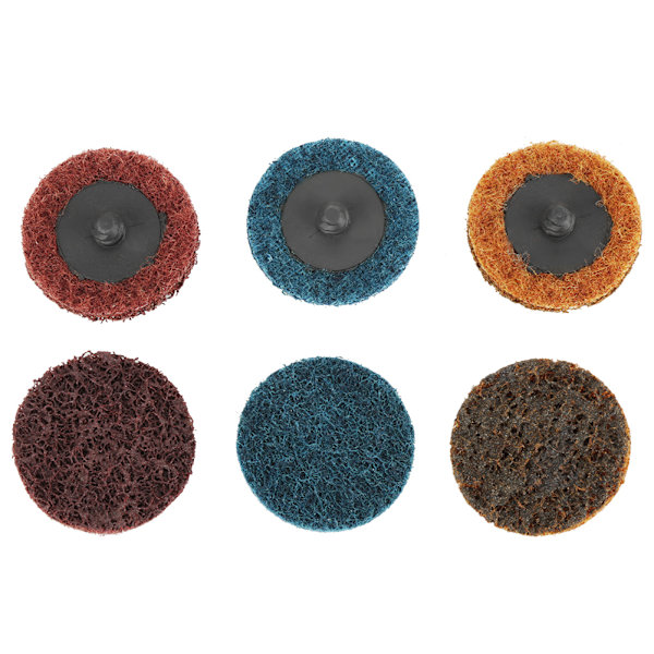 45 stk. 2” 180/320/400 Grit slibeskive klap skive polering slibning hjul rød gul blå