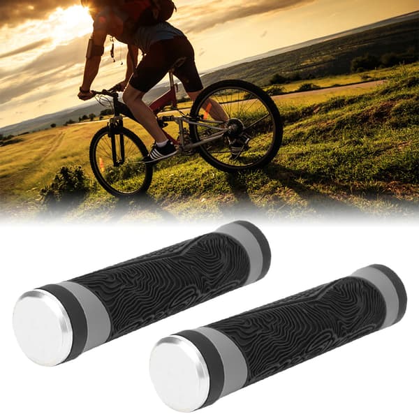 ZTTO Universal Silikone Skridsikkert Cykelstyrgreb Cykel Stødabsorberende Dækkesleeve (Sort)