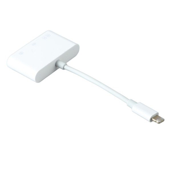 4-i-1-kortläsare 10 cm linje OTG minneskortläsare adapter för IOS-telefon surfplatta