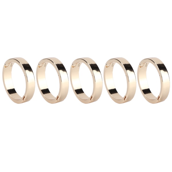5 stk rund karabinhage Holdbar legering papirvarer spænde tilbehør til løs spiral notesbog Ydre diameter 25 mm, indre diameter 20 mm