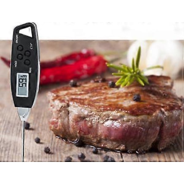Rød BBQ Termometer Digitalt Madtermometer, Vandtæt Køkken