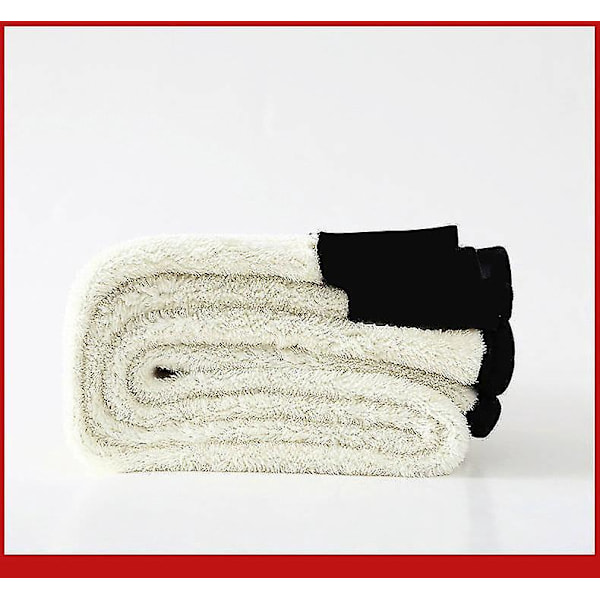 Mysiga vinterleggings med Sherpa-fleecefoder - Hög midja stretchiga tjocka kashmirbyxor L svart