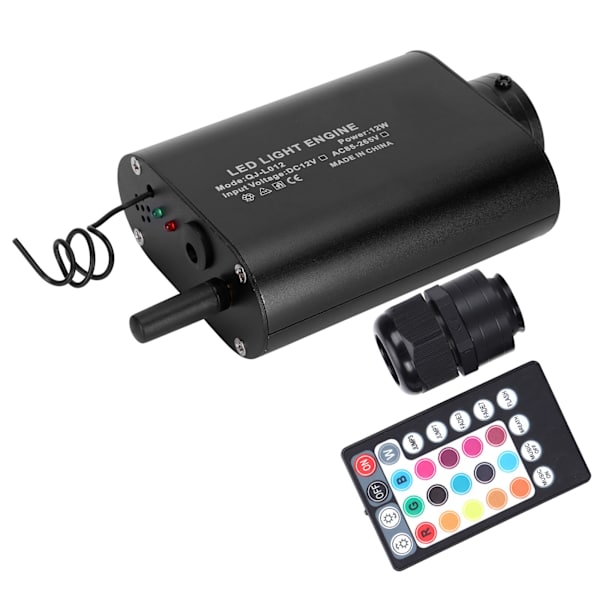 Fiberoptisk lysmotor med fjernbetjening 12W RGBW loftsbelysning til Bluetooth-app