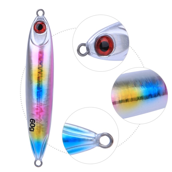 2PCS Kombination Q11 60g Konstgjord Långskottsfiske Lure Bete Tackle Verktyg Tillbehör