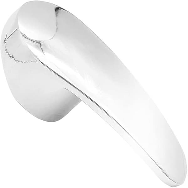 40mm Single Faucet Handle Replacement with Screw Hot Cold Faucet Handle for Kitchen Bathroom Faucet (Silver)