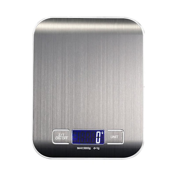 Digital Köksvåg 10kg Precision Matvikt Rostfritt Stål Stor LCD-Skärm Tara-Funktion