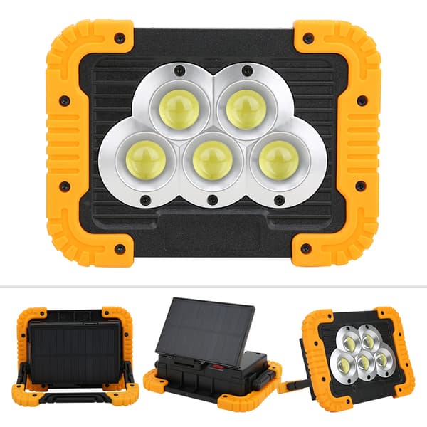 Mini Solar Light Multifunksjonell COB Arbeidslampe Bærbar Campinglykt for Utendørs Fiske Reparasjon Piknik