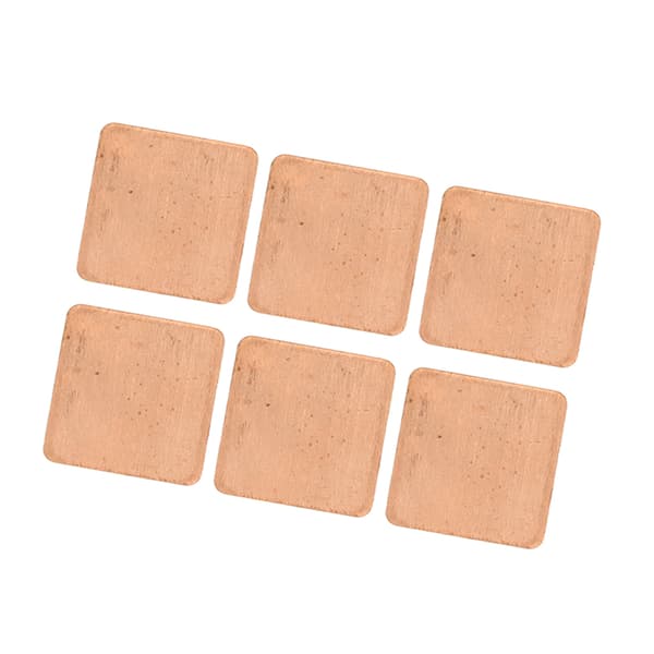 100 st kylfläns kopparplatta koppar termisk dyna för stationär bärbar dator IC-chip grafikkort CPU VGA RAM VRAM PS5 M.2 SSD 20x20x0.3mm