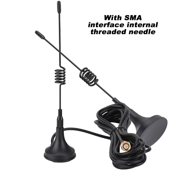 Sugantenn 433Mhz RP SMA Plug Hane Rak med magnetisk bas för skinkaradio