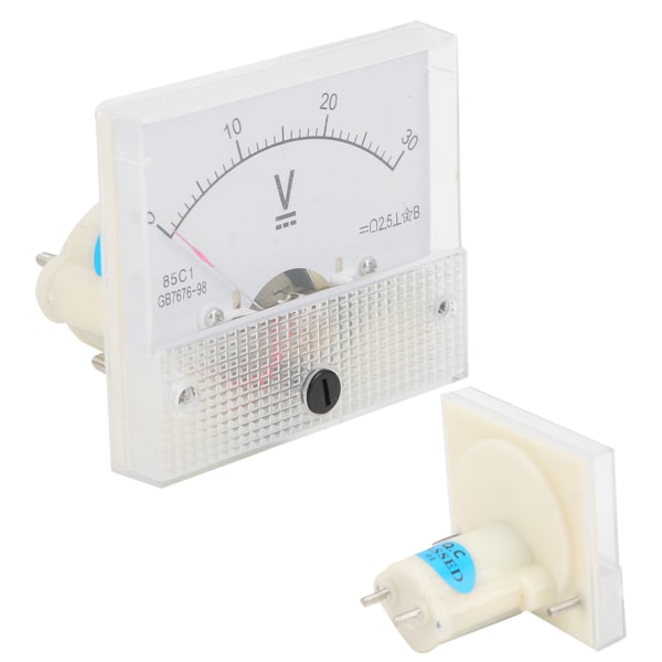 Pointer DC Voltmeter Panel Volt Volt Meter Måleinstrument 85C1 DC 0~30V