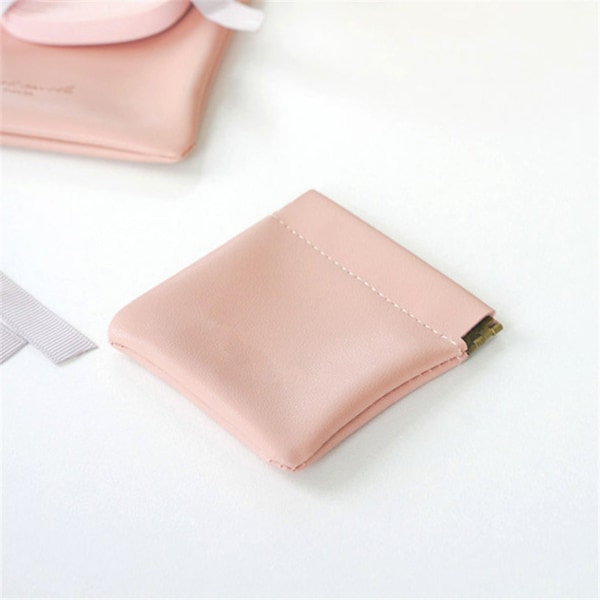 Pink Leather Squeeze Coin Clip - Gave for menn og kvinner (1 stk)