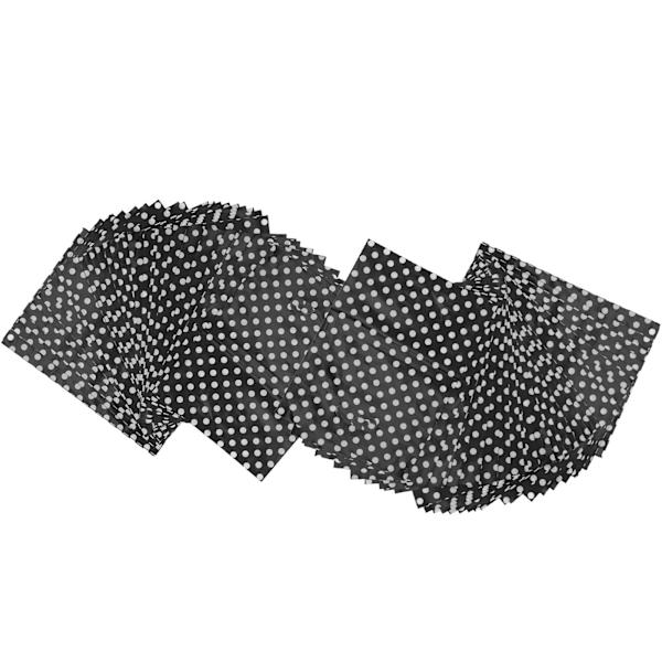 100 st presentpåsar 10,6x7,9in svarta vita prickar LDPE-material Återanvändbara goodiepåsar för butiker Återförsäljare Mässor Hem