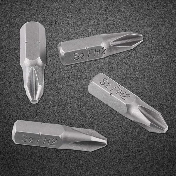 10 stk. 25 mm længde 1/4 tomme sekskantet skaft S2 magnetiske PH2 krydshoved skruetrækkerbits