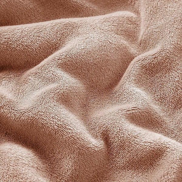 Sherpa Fleece Filt Sängöverkast Filtar För Soffor Mjuk Fluffig Tjock Resefilt Vändbar Mikrofiberpläd (Camel, Enkel (130 x 150 Cm))