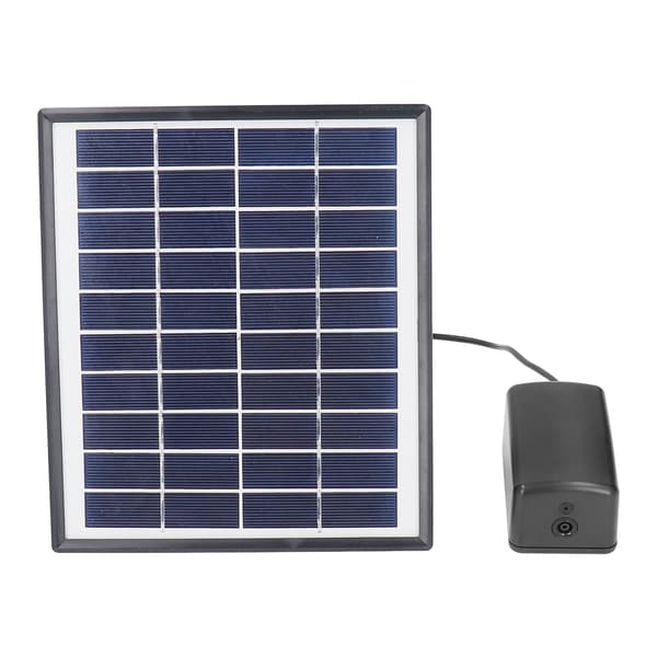 10V 6W DC Mikro Solar Dammpumpe Justerbar Solcellepanel Fontene Luftpumpe Kit med Boblestein