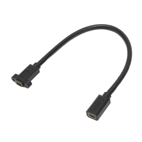 Mini DP till Mini DP-adapter Liten bärbar 8K Mini DP till Mini DP-testförlängningskabel för dator med fästskruvhål