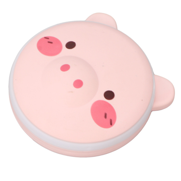 USB Handvärmare Söt Piggy Förhindra skållning Bärbar Handvärmare Power Bank med självlysande spegel för resekontoret