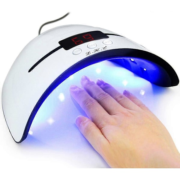 LED UV Neglelamper til Gel Neglelak Negletørrer Hærdelampe med 3 Timere Auto Sensor LED Digital Display USB Stik Bærbar og Praktisk