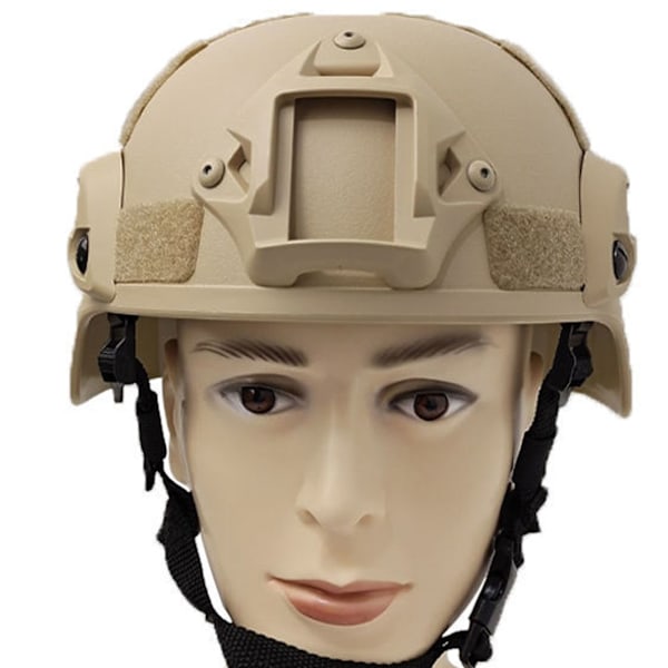 Militärhjälm för spel, militär fältkrigsspel, hjälmöverdrag, multifunktionell cykelutrustning, sandfärg