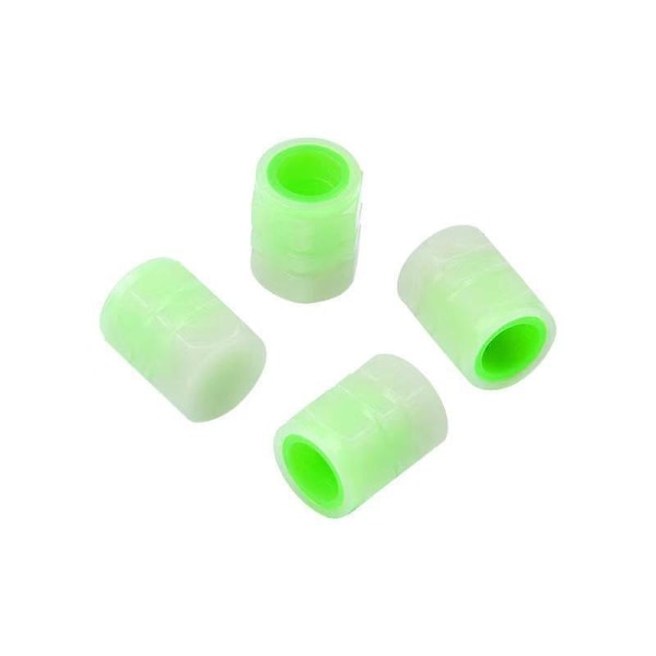 40 Pcs Luminous Tire Air Valve Caps for Most Cars (Green)