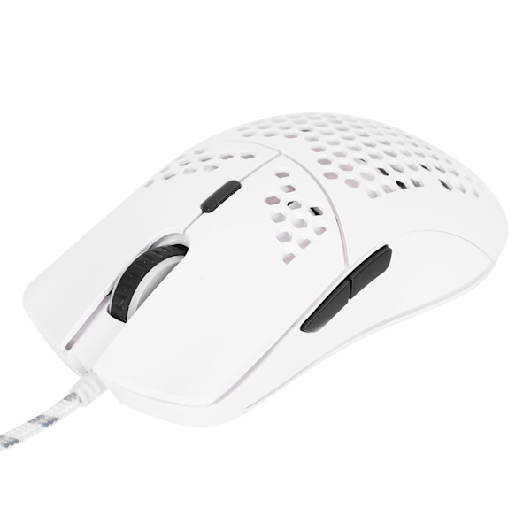 HXSJ J900 Trådbunden spelmus 6 knappar 6400DPI RGB Programmerbar ihålig skal ergonomiska möss för spelare kontorsarbete