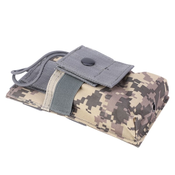Nylon utomhus multifunktion Molle Tactics Interphone Radio Förvaringsväska Militär kamouflage Walkie Talkie PouchACU
