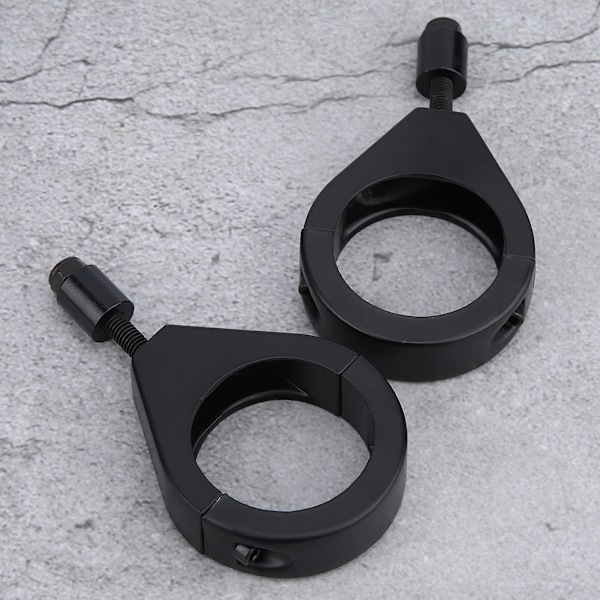 41mm Metalbelægning Motorcykel Blinklys Beslag Holder Klemmer Montering Tilbehør Sort