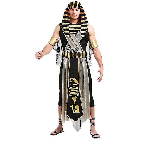 Mytisk Farao Cleopatra Par Kostume - Perfekt til Cosplay, Halloween og Karneval Fester M Mand