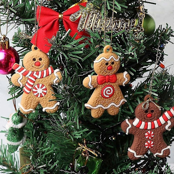Store Julemand Ornamenter Peberkage Julepynt Julesæt Julepynt Sæt Med 12