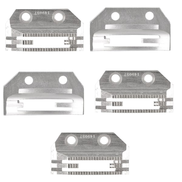 5 kpl ompelukoneen syöttöhampaiden neula levy universaali E-muotoinen hienot hampaat kaksinkertainen rivi