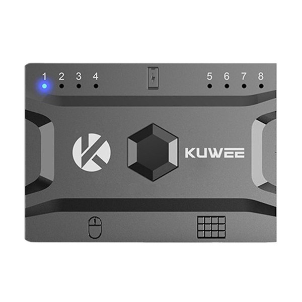 Bluetooth Hub USB 5.0 Muunnin Langallinen Näppäimistö ja Hiiri Langattomaksi Hub-Adapteriksi Tukee 8 Laitetta -B10