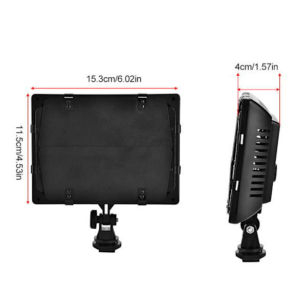 LED-videoljuspanel för DSLR-kamera och videokamera - W160, 6000K