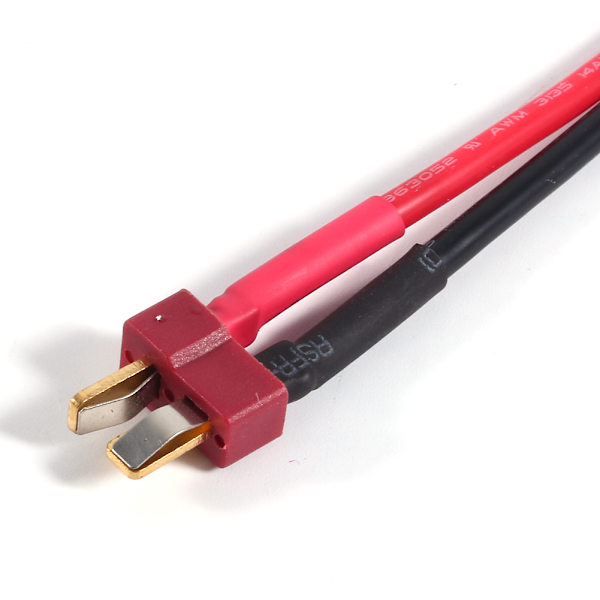 Deans Style T-stik hanstik 14AWG blødt silikonetrådkabel