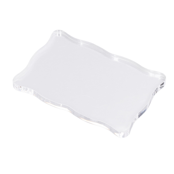 Akryl stempelblokk Akrylhåndtak Buet DIY stempelhåndverk Gummistempel Transparent stempelTL008