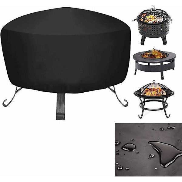 Rundt Bålsted Cover, Udendørs Terrasse Have Vandtæt Bålsted Cover (85×85×40cm)
