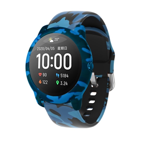 Fodral och silikonersättningsrem kompatibel med Solar LS05 Smart Watch
