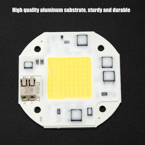 AC100-260V 30W Kald Hvit Høyeffekts Integrert Chip Lyskilde COB Perle Spotlight Pære