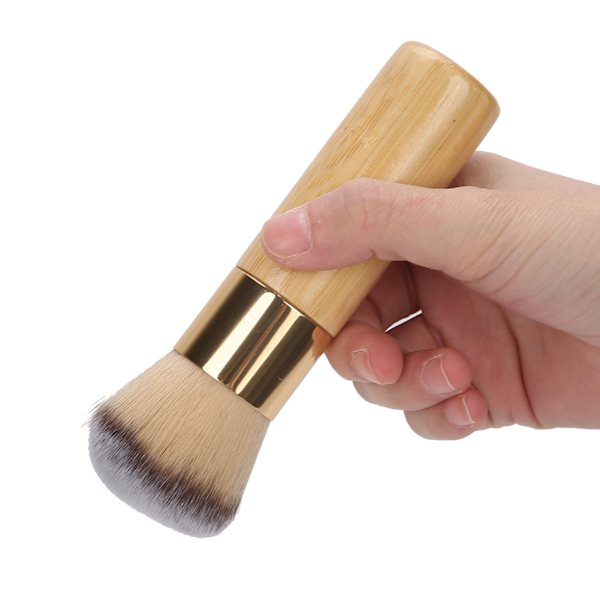 Bambu sminkborste Lös pulverborste Base Makeup Blush Brush Kosmetisk appliceringsverktyg