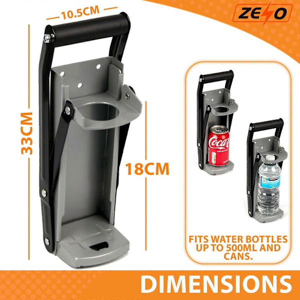 16OZ 500ML STOR ØLBOKS KNUSER VEGGMONTERT GJENVINNINGSVERKTØY FLASKEÅPNER B2 ZD