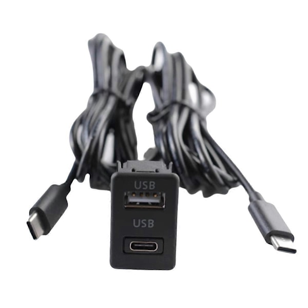 Bil Android Navigationsmaskin Dubbel TYPE-C Ingång till USB+USB-C Panel