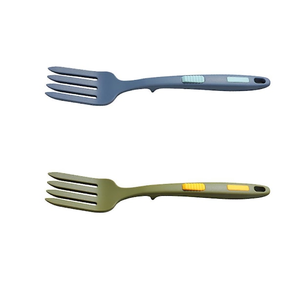 2-pack Silikon Middagsgafflar Flexibel Matlagningsgaffel Silikon Matlagningsgaffel för Kök Omrörning Blandning Puré
