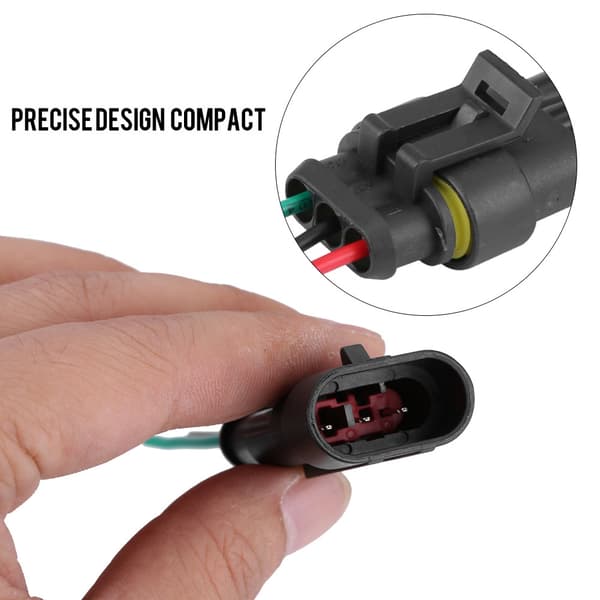 5 sett bil 3-pins vanntett elektrisk koblingspluggsett