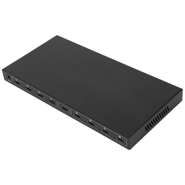 4K 1 in 8 ut HD Multimedia Interface Splitter 8-vägs HD Multimedia Interface Distributör 100‑240VEU Plugg