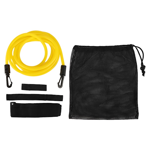 Swim Training Resistance Belts Aquatic Swimming Training Resistance Stationary Cord Yellow