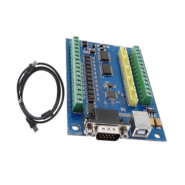 MACH3 USB CNC 5 Akser 100KHz 12-24V Lineær Bevægelseskontrolkort STB5100 Breakout Board-B5